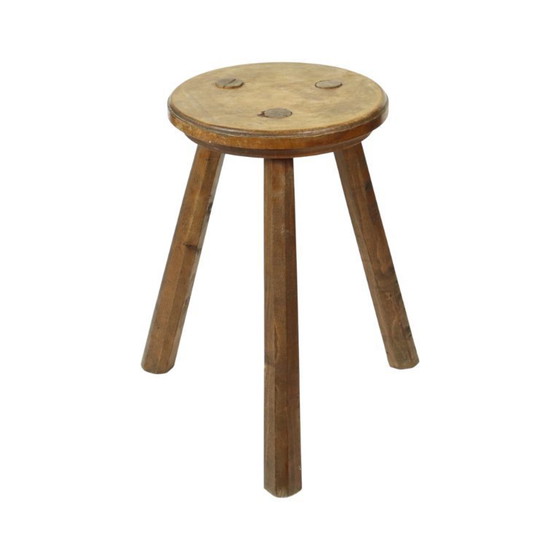 Image 1 of Antiker Dreibeinhocker Milchhocker Anfang 20.