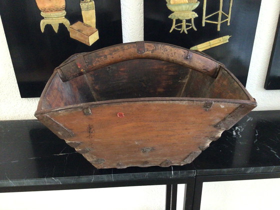 Image 1 of Vintage Chinese rijstmand met handvat
