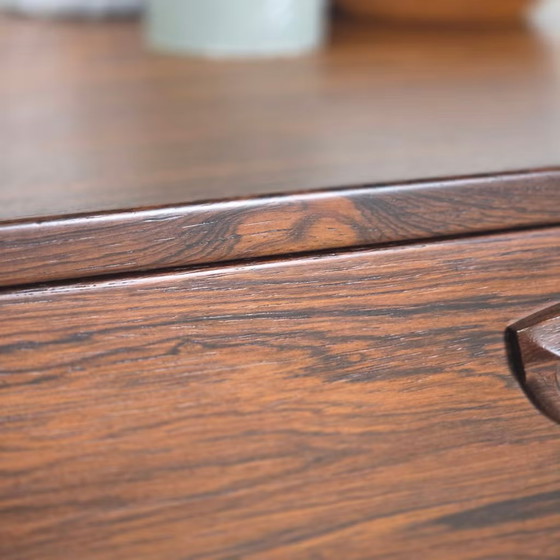Kai Kristiansen vintage 60s Danish Rosewood Chest of drawers, FM Møbler, Brown (photo 10 of 20)