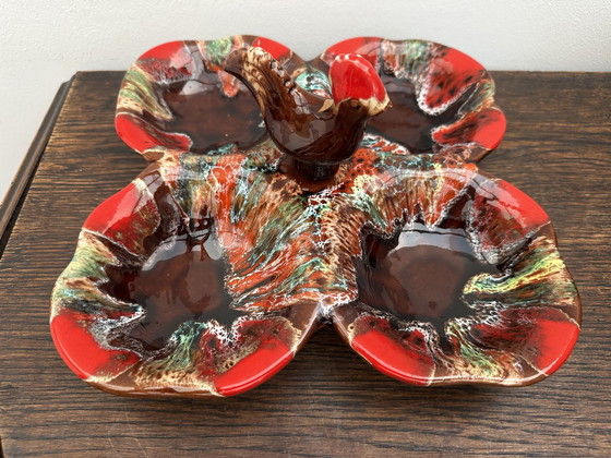 Image 1 of Serviteur à hors-d’œuvres céramique vintage Vallauris 