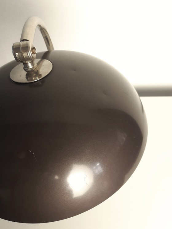Image 1 of Hala Zeist desk lamp, anthracite-colored vintage MCM lamp, industrial lamp, mid-century modern table lamp