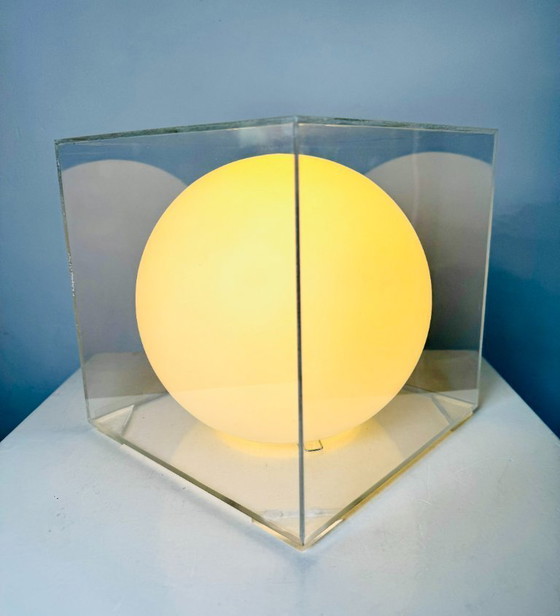 Image 1 of Lámpara de mesa Cube & Sphere de Harco Loor para Harco Loor Design, Países Bajos, década de 1980