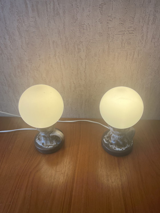 Image 1 of 2x lampada vintage fat lava