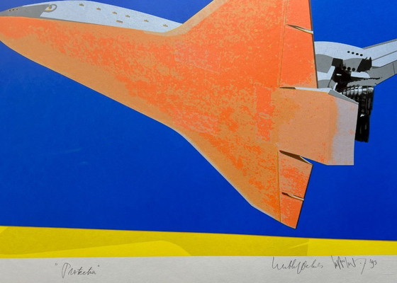 Image 1 of Serigrafía Wout van der Vet en colaboración con Wubbo Ockels - Protección