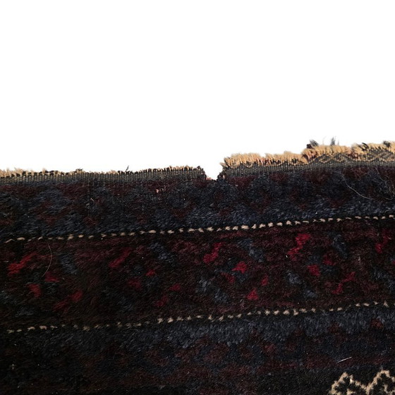 Image 1 of Vecchio tappeto Baluch in lana annodato a mano, metà del XX secolo