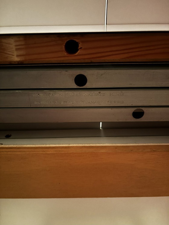 Image 1 of George Nelson for Herman Miller – “Pedestal” Extension Dining Table, 1950s