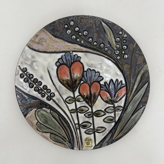 Image 1 of Rusha Handarbeit Ceramic Wall Plate, 1970s Germany