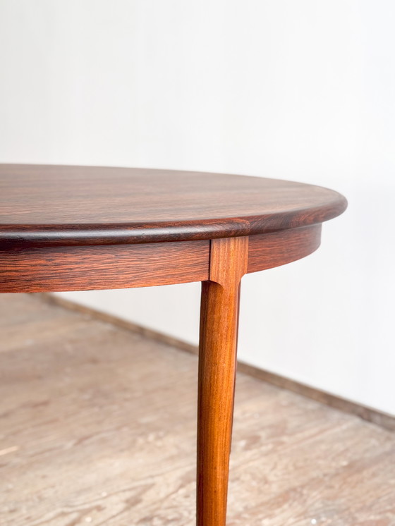 Image 1 of Table de salle à manger extensible de Niels O. Møller pour JL Mollers, ronde, design danois, années 1950, Danemark