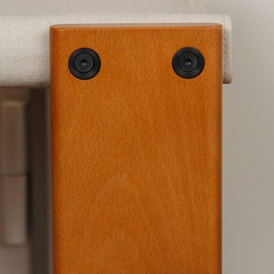 Image 1 of 10x Monniksstoelen van Afra en Tobia Scarpa voor Molteni in notenhout en canvas, Italië, jaren 70