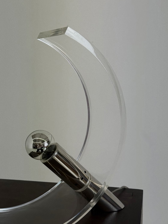 Image 1 of Lampe de table en plexiglas de François Arnal pour Atelier A