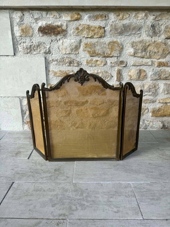 Pare-feu en laiton, style Louis XV. – Objets déco, Plastic, Brass, Barok (photo 3 of 7)