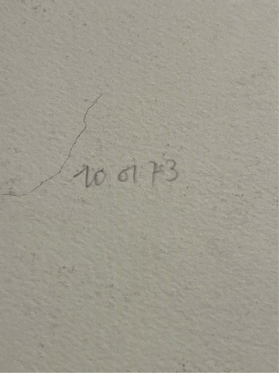 Image 1 of Original framed artwork on paper, signed Eugène Eechaut, created in ink in 1973