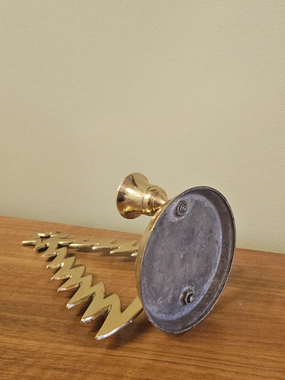 Image 1 of Portacandele ad albero di Natale vintage in ottone