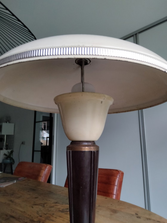 Image 1 of Bellissima lampada da tavolo vintage art déco - lampada a fungo di Eileen Gray