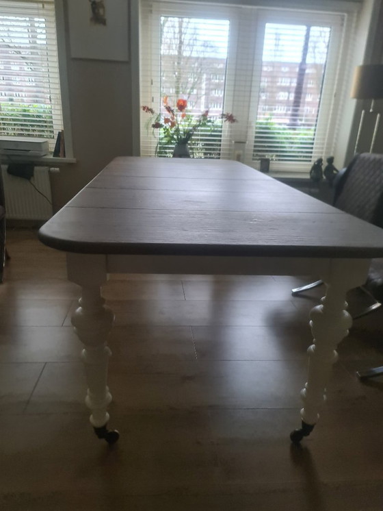 Image 1 of Oak wooden dining table