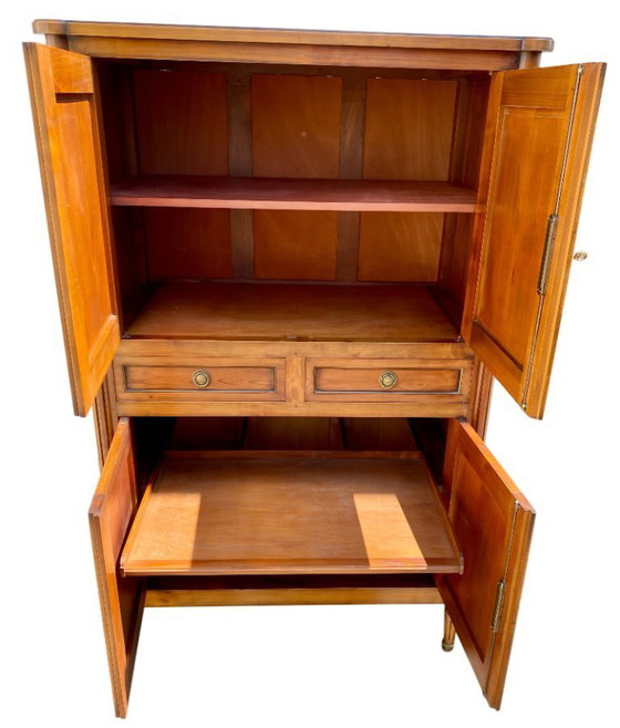 Image 1 of Louis XVI style sideboard with brass hardware