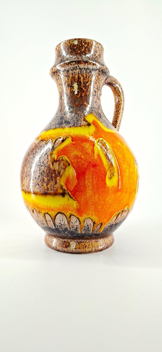 Image 1 of Large vintage West German "Fat Lava" vase (1970s)