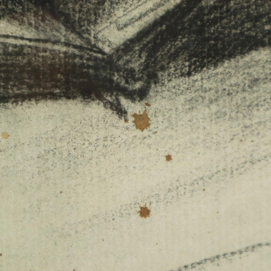 Image 1 of Kohlezeichnung Jurist Art Driesschaert 1974