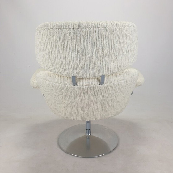 Image 1 of Vintage Tulip fauteuil en voetenbank van Pierre Paulin voor Artifort, jaren 1980