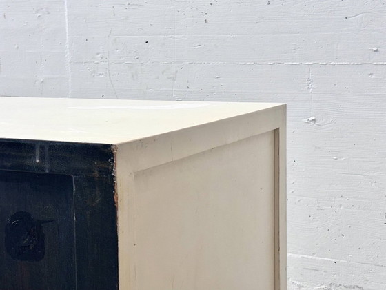Lowboard Asiatique Blanc avec Ferronnerie Noire – Meubles tv, Wood (photo 15 of 15)