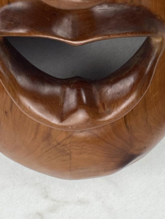 Image 1 of Mid Century Teak Masker, 1950S