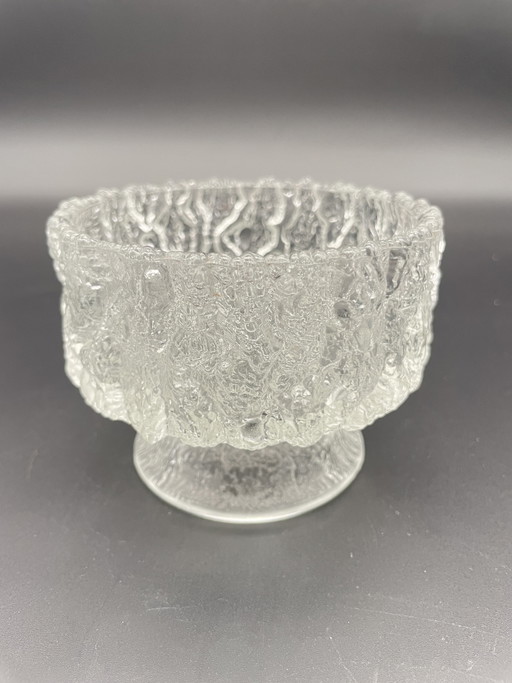 Ciotola in vetro Iittala Seita di Tapio Wirkkala, anni '70
