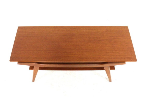 Tavolino da caffè vintage in teak con piano reversibile restaurato, Tavolini da caffè, Legno, Marrone (foto 10 di 15)