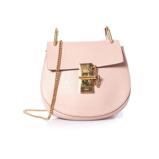 Borsa Chloe modello Drew color rosa cemento.