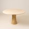 Italian Travertine and Brass Pedestal Dining Table by Marzio Cecchi for Studio Most, 1970s (photo 5 of 13)