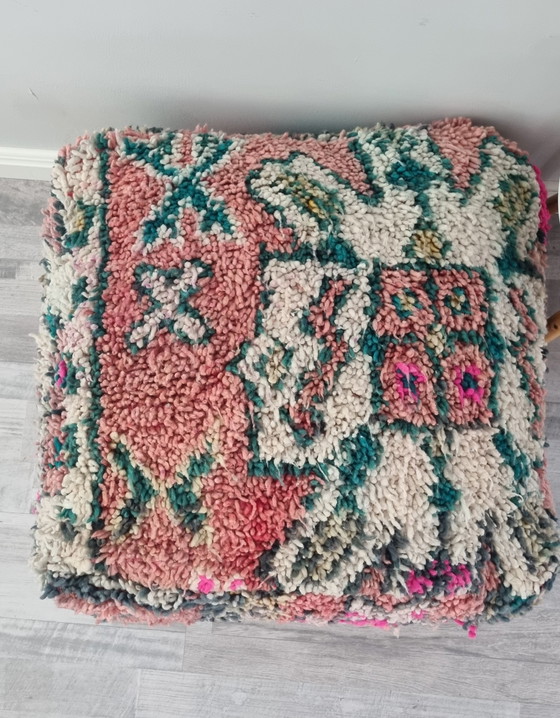 Image 1 of Vintage berber poef van echt wol 