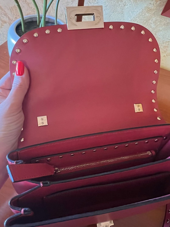 Rockstud Flap Bag – Valentino Garavani, Schoudertassen, Leer, Metaal (photo 9 of 13)