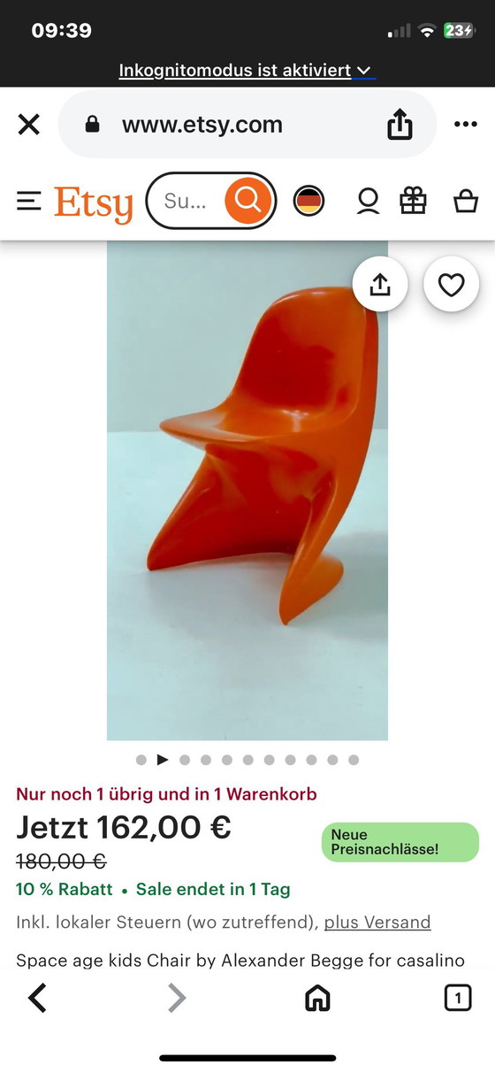 Image 1 of Sedia Space Age Kids