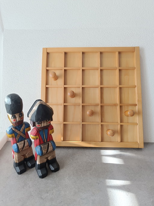 Grande appendiabiti da parete vintage in legno con 5 ganci – kapstokken, Wood (photo 2 of 7)