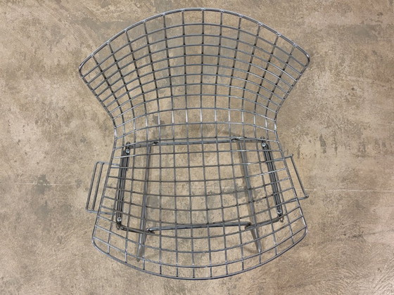 Image 1 of Chaise d'appoint Bertoia chromée, conçue par Harry Bertoia pour Knoll International, années 1980