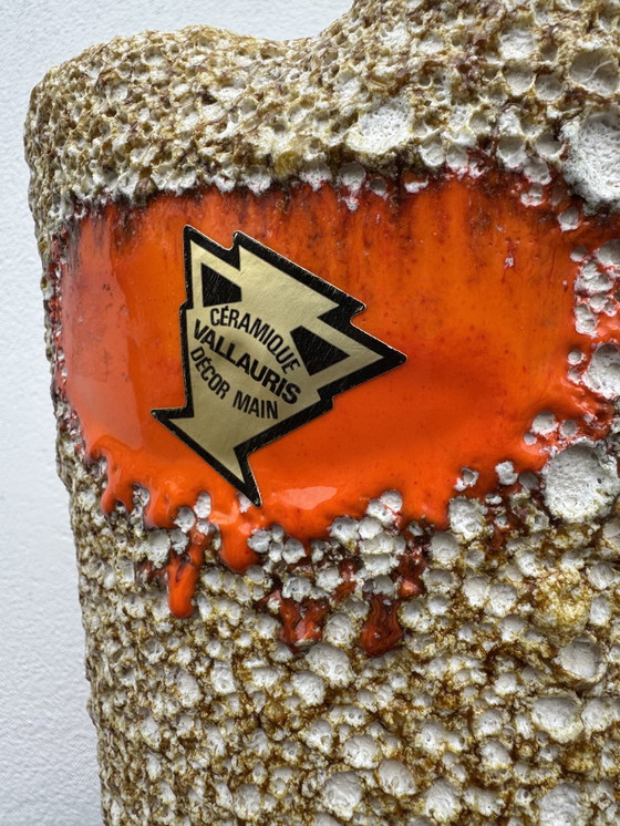 Image 1 of Große Keramikvase aus Vallauris, 1970er Jahre