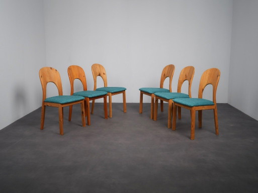 Juego de 6 Sillas de comedor de Koefoed Danmark, Dinamarca, años 90