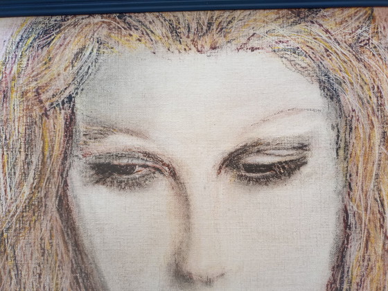 Image 1 of Dessin au pastel "Fille" de T. van Steenbergen