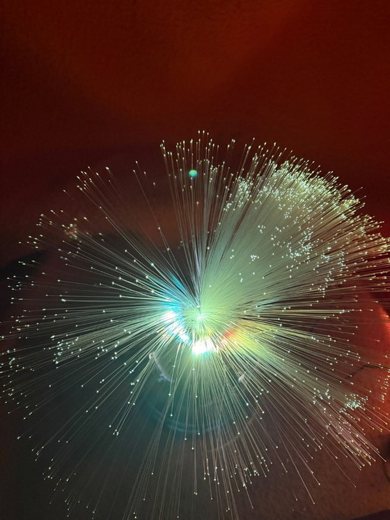 Image 1 of Vintage space age fiber optic lamp  50 cm breed 