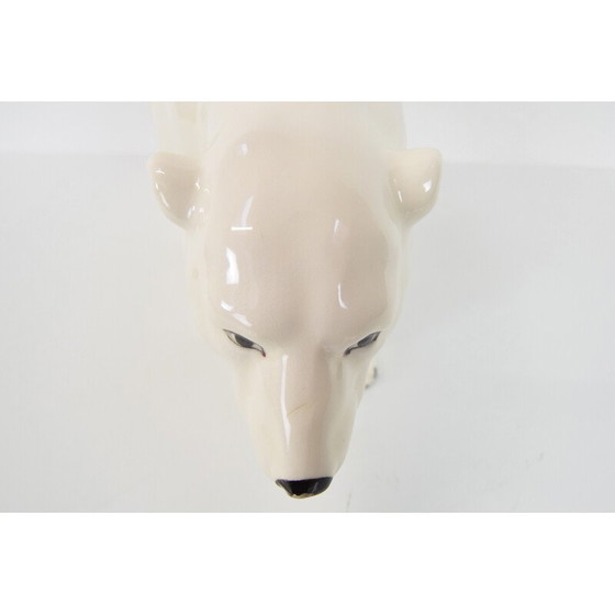 Image 1 of Vintage porcelain polar bear sculpture for Royal Dux, Czechoslovakia 1925s