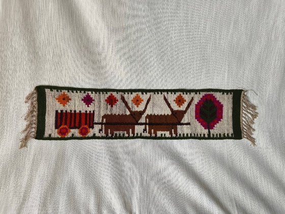 Image 1 of Decoratief wandtapijt van Janowska, jaren 70.