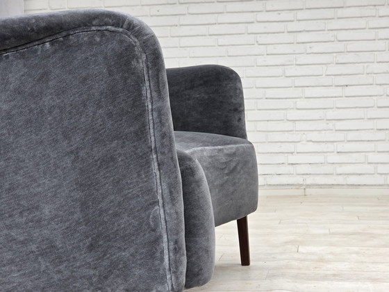 Image 1 of Jaren 1960, Deens ontwerp door Slagelse Møbelværk, sofa, model 185, opnieuw bekleed.