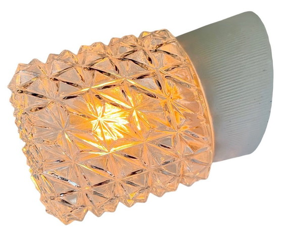 Image 1 of Applique murale vintage en porcelaine blanche, années 1970