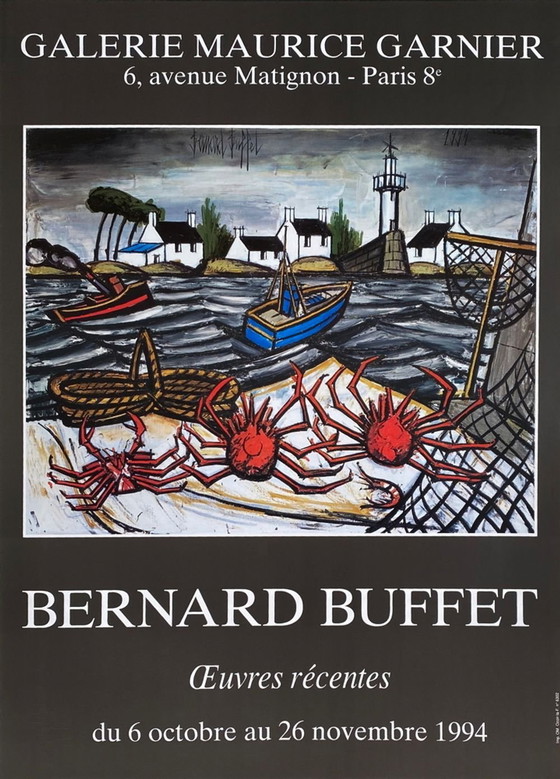 Image 1 of Bernard BUFFET Expo 94 - Galerie Maurice Garnier - Oeuvres récentes poster 1994