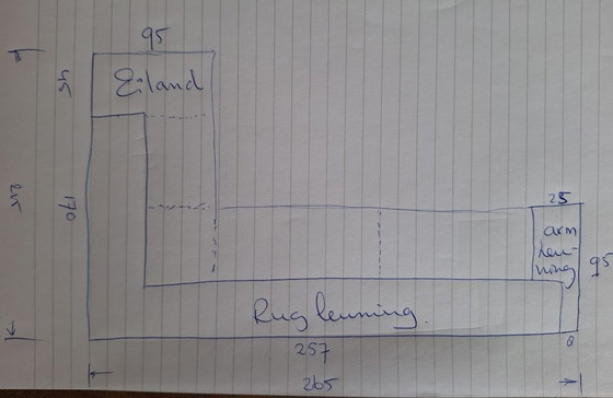 Image 1 of Sofá esquinero rojo