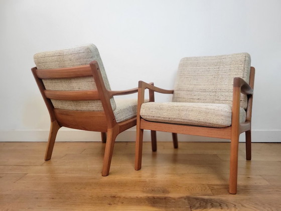 Image 1 of Chaises Senator vintage conçues par Ole Wansher pour Cado, Danemark, 1960