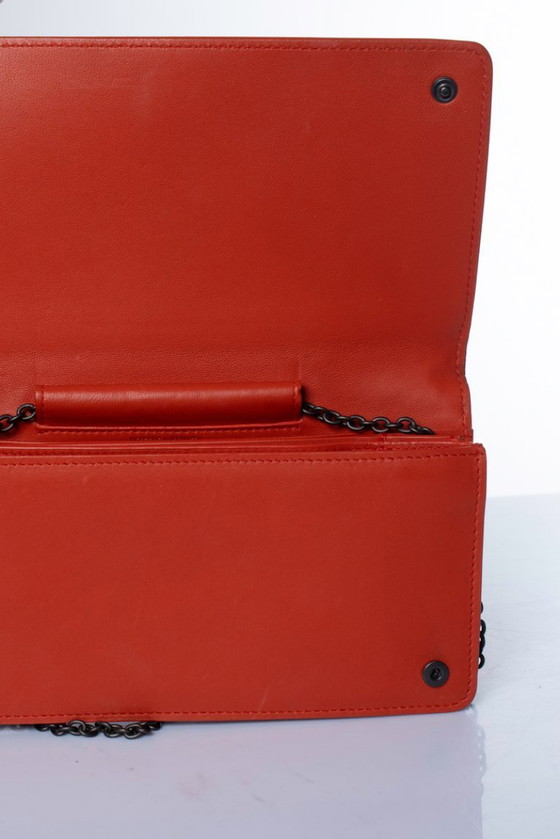 Bottega Veneta, Geldbörse mit Kette aus rotem Leder – Crossbody-Taschen, Calfskin (photo 5 of 12)
