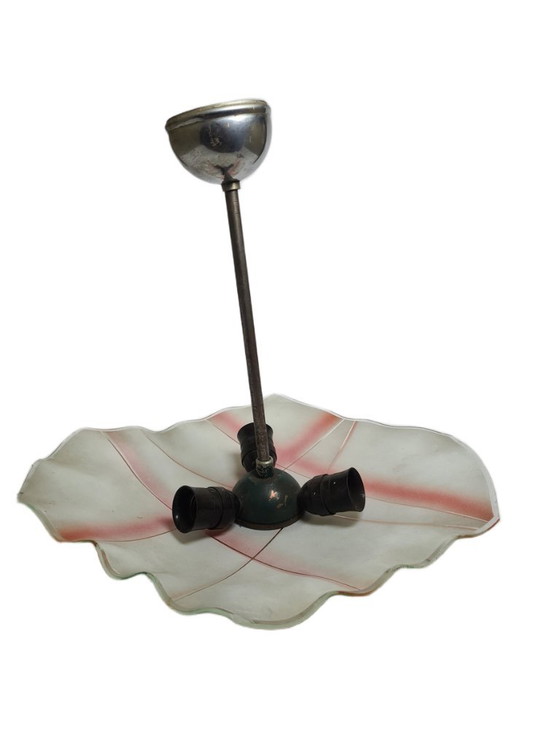 Kroonluchter in postmoderne stijl, Polen, jaren 1960 – Glass, Metal (photo 5 of 10)