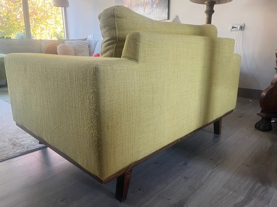 Poltrona di design vintage anni '60, presumibilmente design olandese – Loveseat, Tessile (photo 2 of 5)
