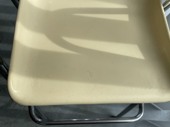 Image 1 of Hochstuhl cremefarben 1970er Jahre Brunswick Design Roger Bontemps