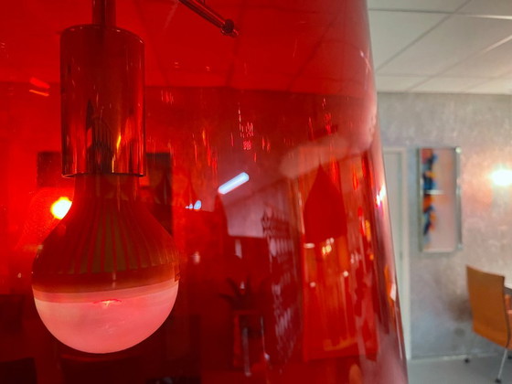 Prandina Sera S1 – Rojo | Mario Mengotti – Lámparas colgantes, Plastic, Chrome (photo 3 of 5)
